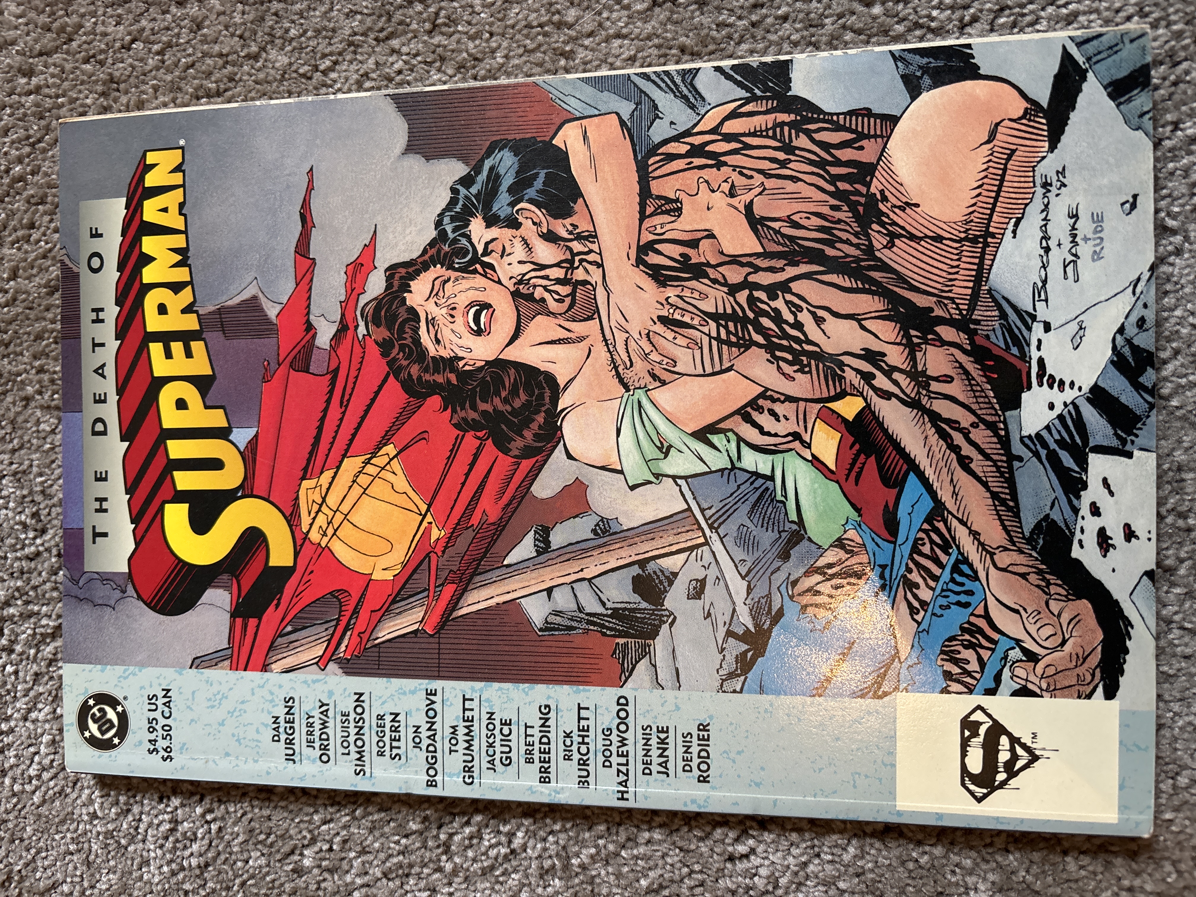 The Death of Superman cover
