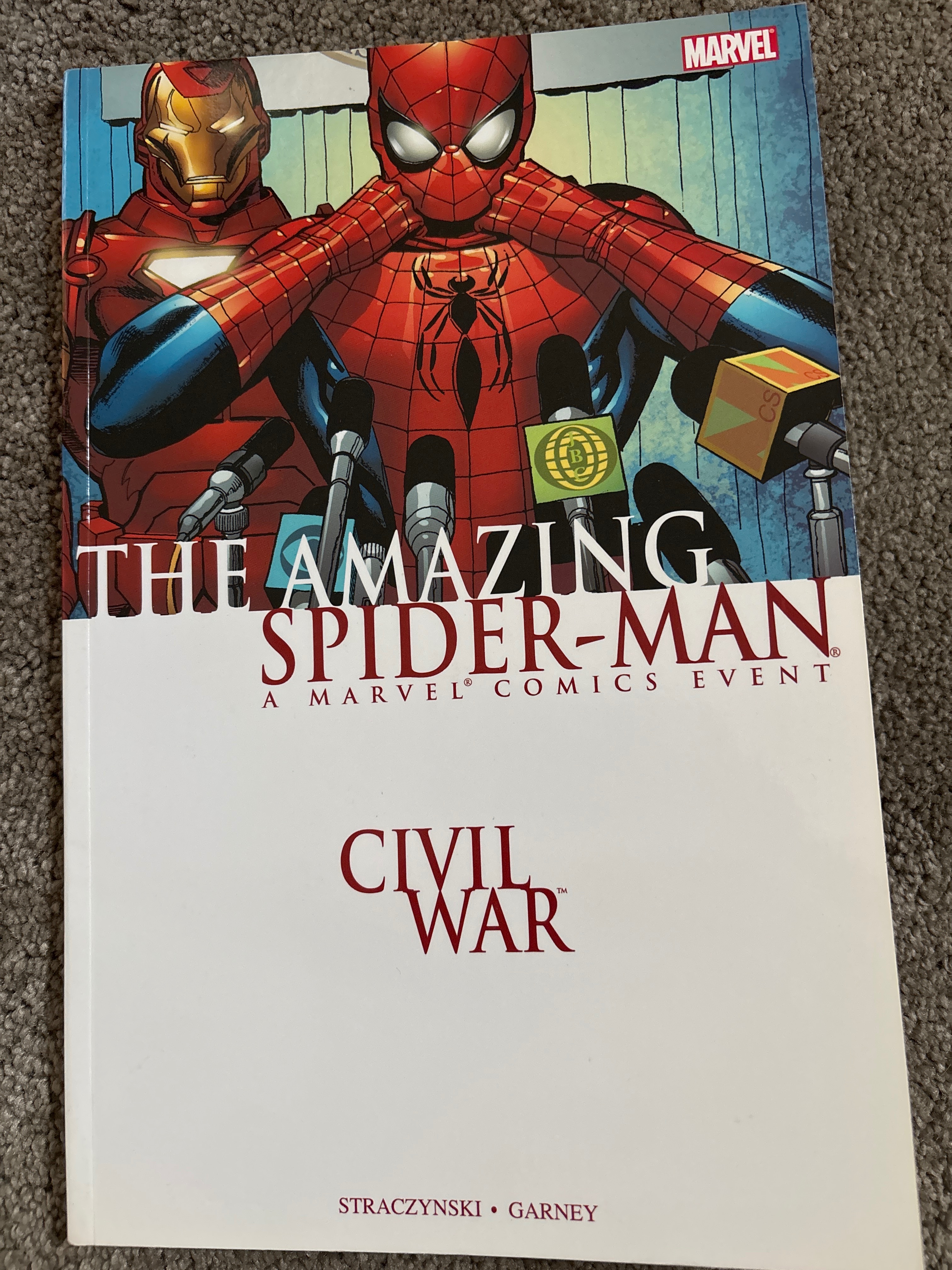 Civil War: The Amazing Spider-Man cover
