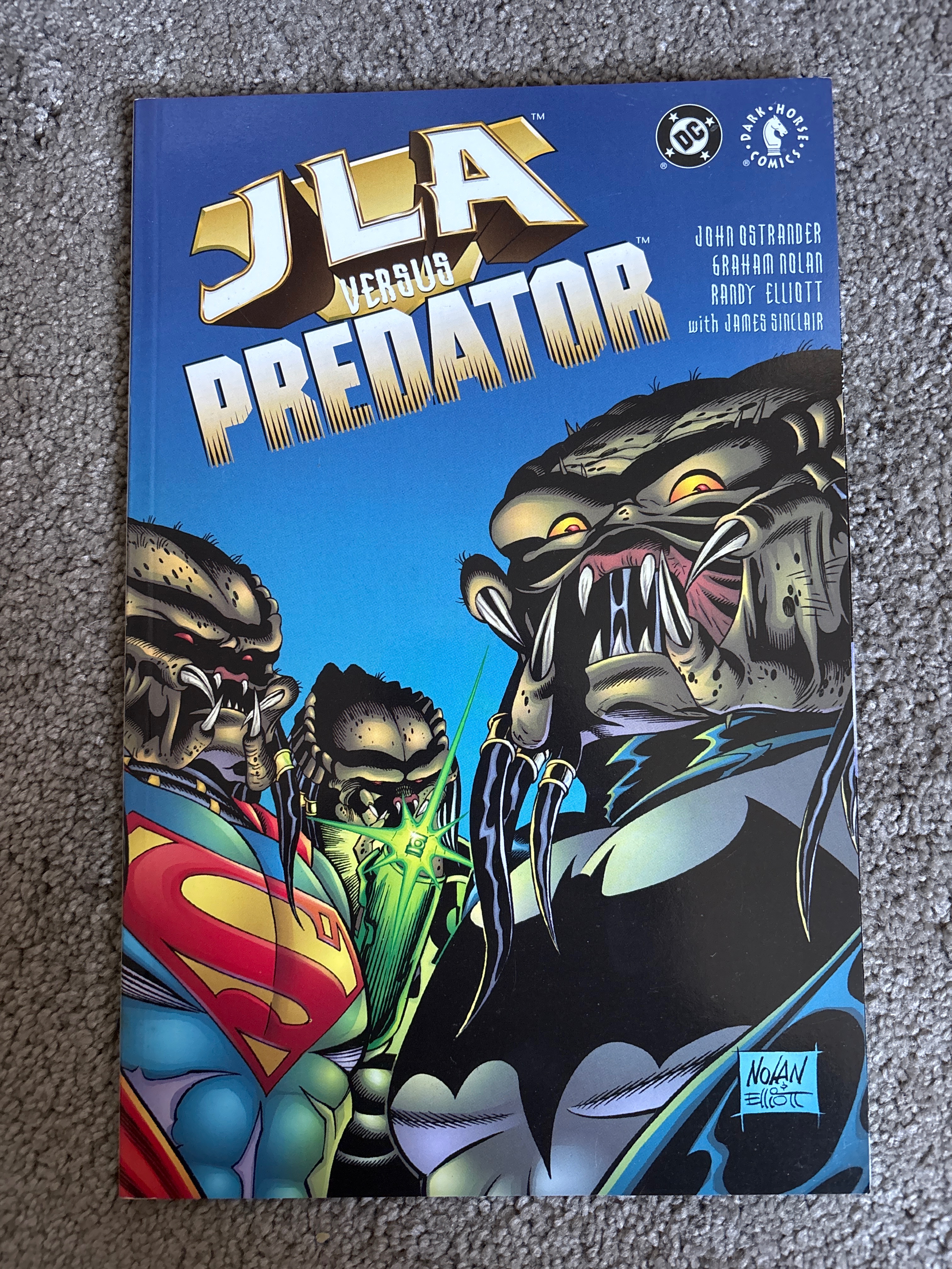 JLA versus Predator cover